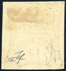 1859 - 10 cent. bruno (14), gomma ... 