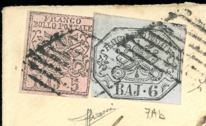 1867 - 5 baj rosa vinaceo, 6 baj ... 