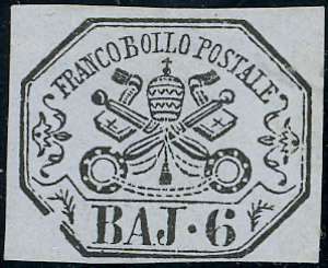 1864 - 6 baj lilla grigio, varietà di ... 