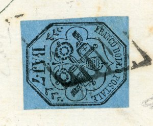 1856 - 7 baj azzurro (8), ... 