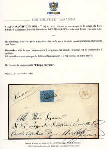 1856 - 7 baj azzurro (8), ... 