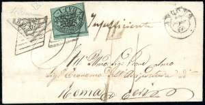 1860 - 8 baj bianco, frazionato ... 