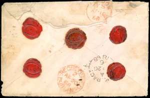 1868 - 80 cent. rosa lillaceo, due ... 