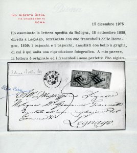 1859 - 5 baj violetto, 3 baj verde ... 