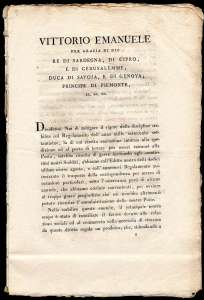 1818 - Manifesto camerale in ... 