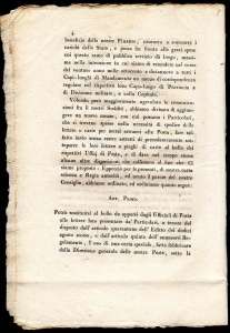 1818 - Manifesto camerale in ... 