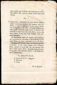 1818 - Manifesto camerale in ... 