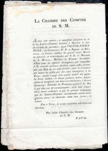 1818 - Manifesto camerale del ... 
