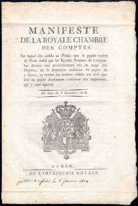 1818 - Manifesto camerale del ... 