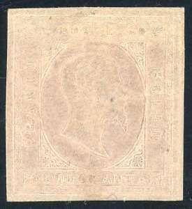 1853 - 40 cent. rosa chiaro (6), gomma ... 