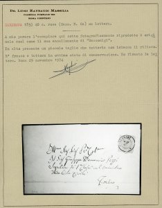 1857 - 40 cent. rosa (6a), ... 