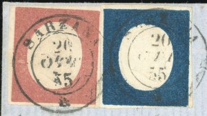 1855 - 40 cent. rosso mattone, 20 ... 