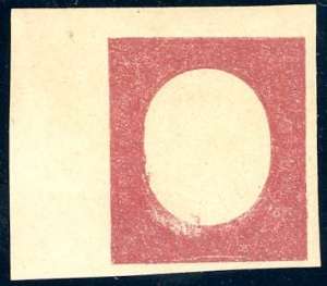 1854 - 40 cent. rosso mattone, non emesso ... 