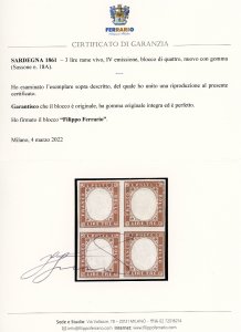 1863 - IV emissione, serie ... 