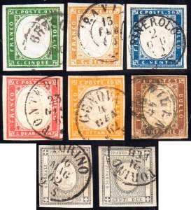 1861/63 - IV emissione, serie completa con i ... 