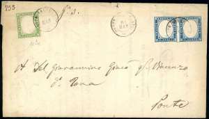 1862 - 5 cent. verde olivastro perfetto, 20 ... 