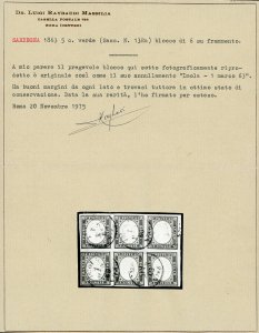 1863 - 5 cent. verde (13Ea), ... 