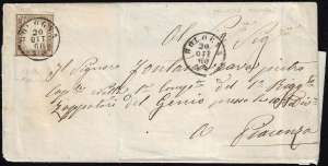 1860 - 10 cent. bruno grigio olivastro ... 