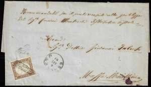 1861 - 10 cent. bruno cioccolato scuro ... 