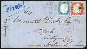 1862 - 20 cent. celeste, perfetto, 40 cent. ... 