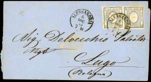 1863 - 1 cent. grigio nero per stampati ... 