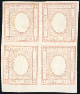 1861 - 1 cent. per stampati (19), prova di ... 