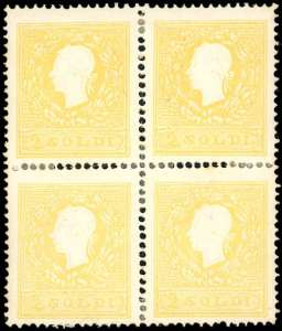 1859 - 2 soldi giallo vivo, II tipo (28a), ... 