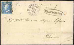 1859 - 2 grana azzurro, III tavola (8d), ... 