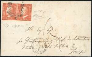 1860 - 5 grana vermiglio, II tavola (11), ... 