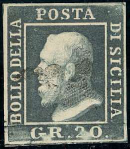 1859 - 20 grana grigio ardesia (13), ... 