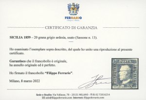 1859 - 20 grana grigio ardesia ... 