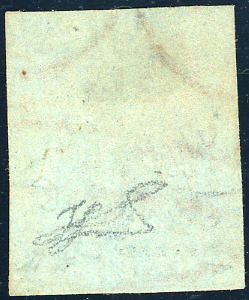 1851 - 1 soldo ocra su grigio (2), ... 