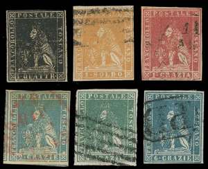 1857 - Seconda emissione (10/15), usati, ... 