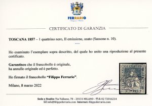 1857 - 1 quattrino nero (10), ... 