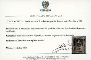 1857 - 1 quattrino nero, II ... 