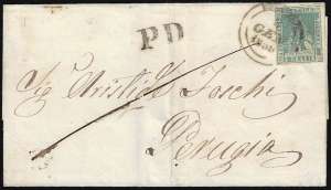 1859 - 2 crazie verde grigio giallastro ... 