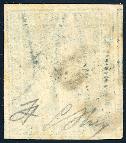 1857 - 6 crazie azzurro, II ... 