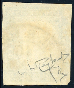 1863 - 15 cent. azzurro scuro, ... 