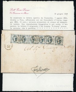 1863 - 15 cent. Litografico, II ... 