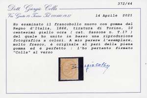 1866 - 10 cent. De La Rue, ... 