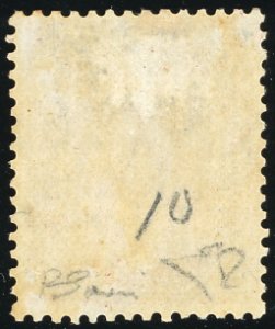 1866 - 10 cent. giallo ocra, De La ... 