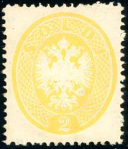 1863 - 2 soldi giallo, dent. 14 (36), gomma ... 