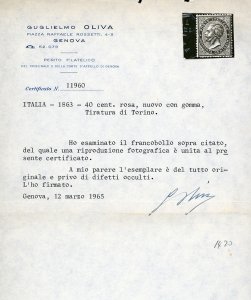 1863 - 40 cent. De La Rue, ... 