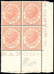 1865 - 2 lire De La Rue, tiratura di Torino ... 