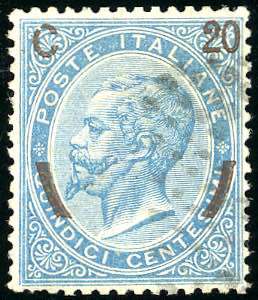 1865 - 20 cent. su 15 cent. Ferro di ... 
