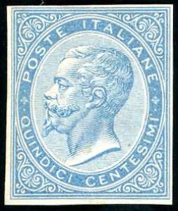 1865 - 15 cent. De La Rue/Ferro di cavallo, ... 