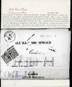 1882 - 1 cent. De La Rue, tiratura ... 