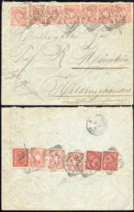 1896 - 2 cent. De La Rue, tiratura di ... 