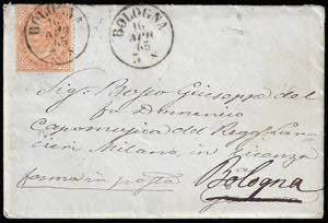 1865 - 10 cent. De La Rue, tiratura di ... 