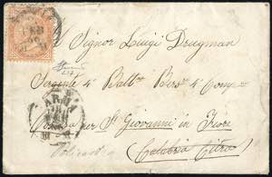 1866 - 10 cent. De La Rue, tiratura di ... 